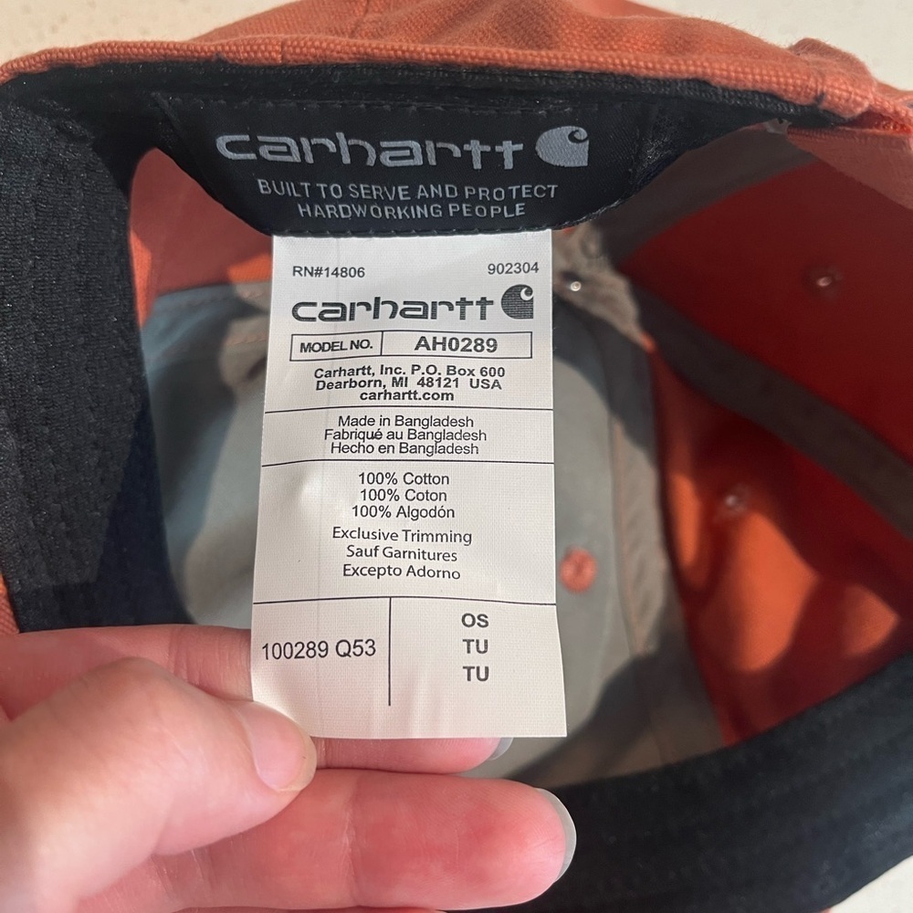 🆕 Carhartt | Baseball Cap | Unisex | Salmon Pink - Picture 3 of 4